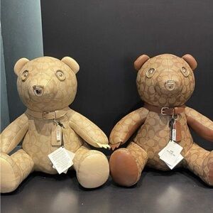 Coach Collectible Bear In Signature Canvas. CE974 NWT